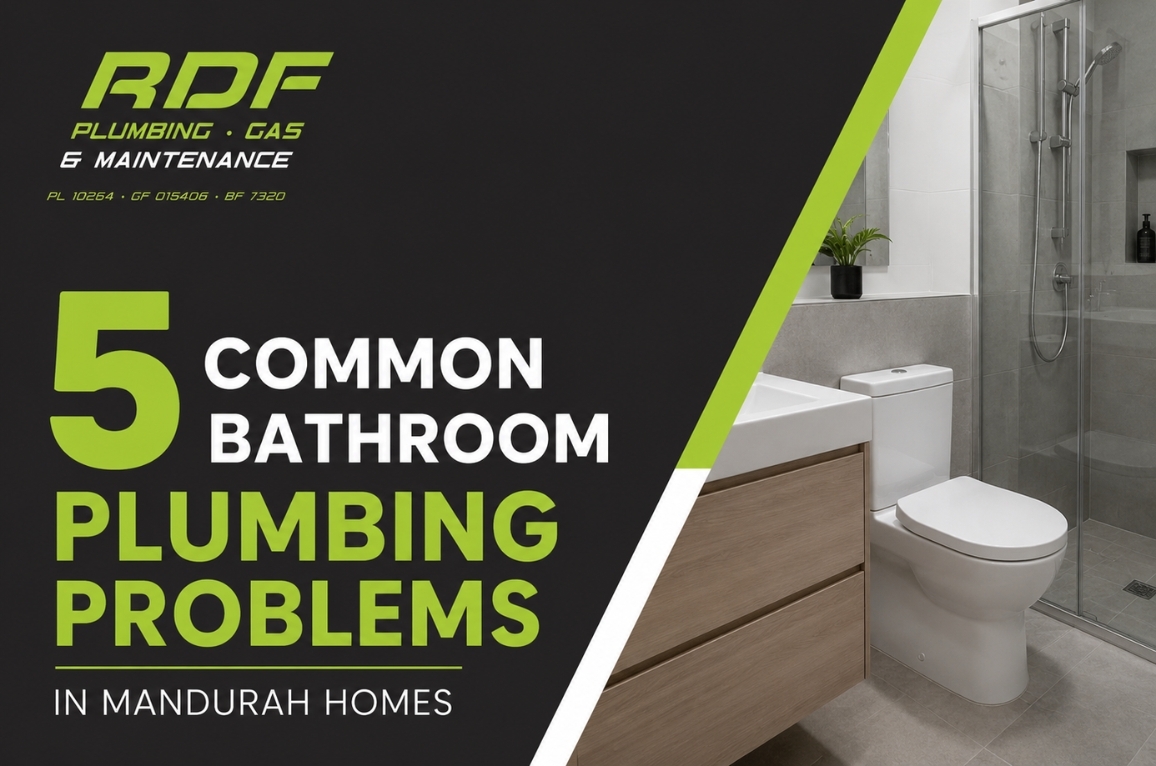 5 Common Bathroom Plumbing Problems in Mandurah Homes
